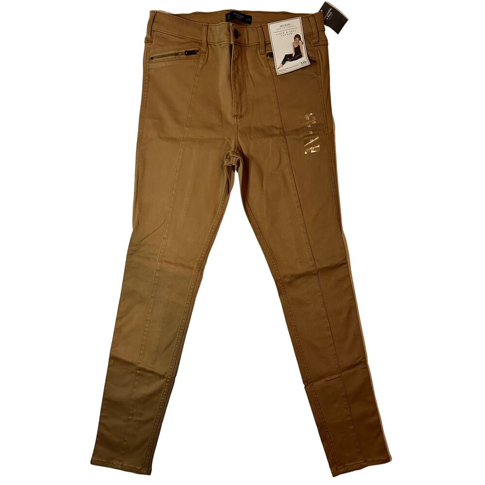 Abercrombie & Fitch Women's High Rise Camel Skinny Jeans 10 Reg